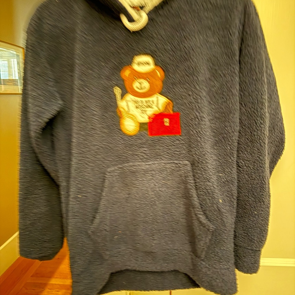 Moschino Charcoal Teddy Bear Hoodie